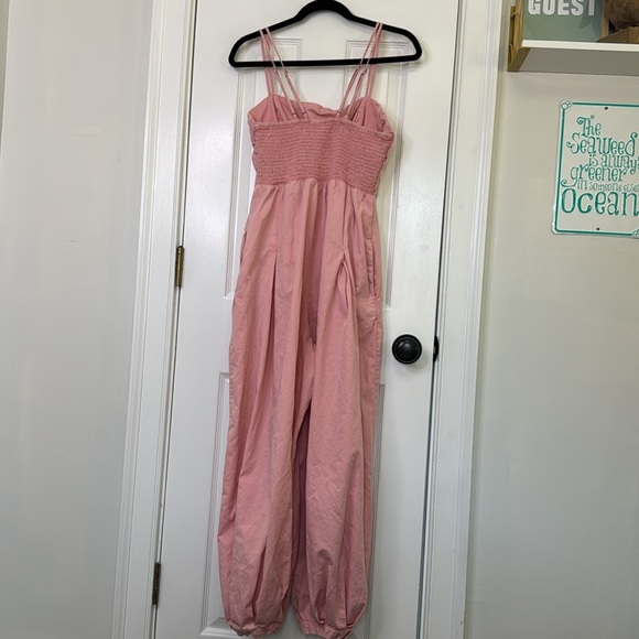 Free People Pink Jumpsuit with Strappy Design - Picture 8 of 14